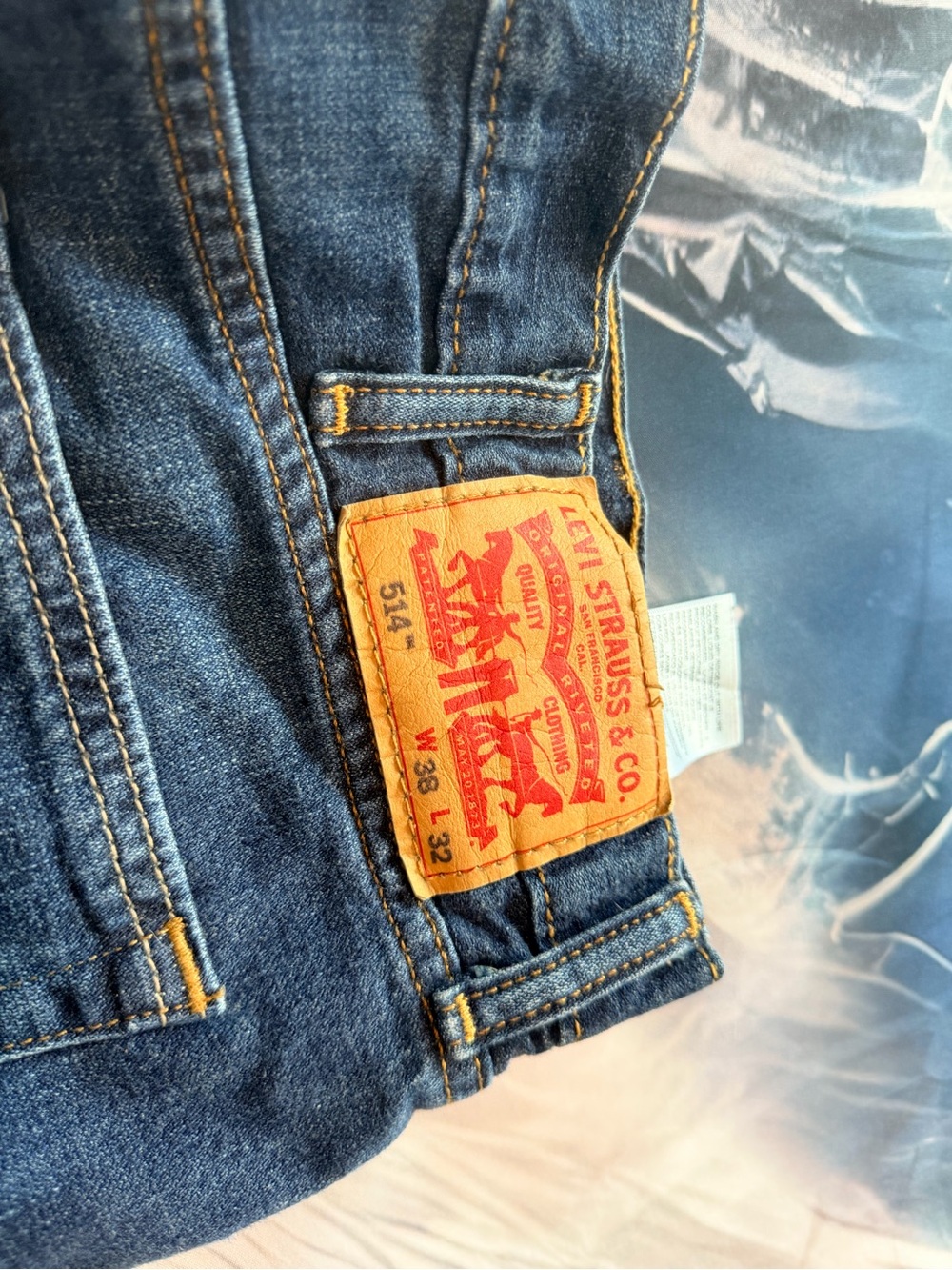 Levi's Men's Dark Blue 514 Relaxed Straight Jeans x 2 pair